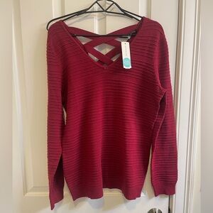 Mia Back Detail Sweater NWT